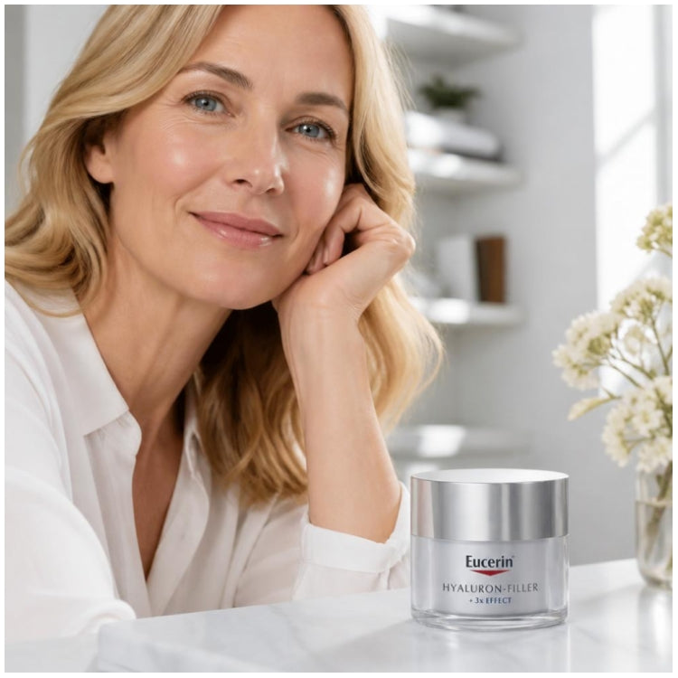 Eucerin Hyaluron-Filler + 3x Effect Tagespflege für trockene Haut 50ml