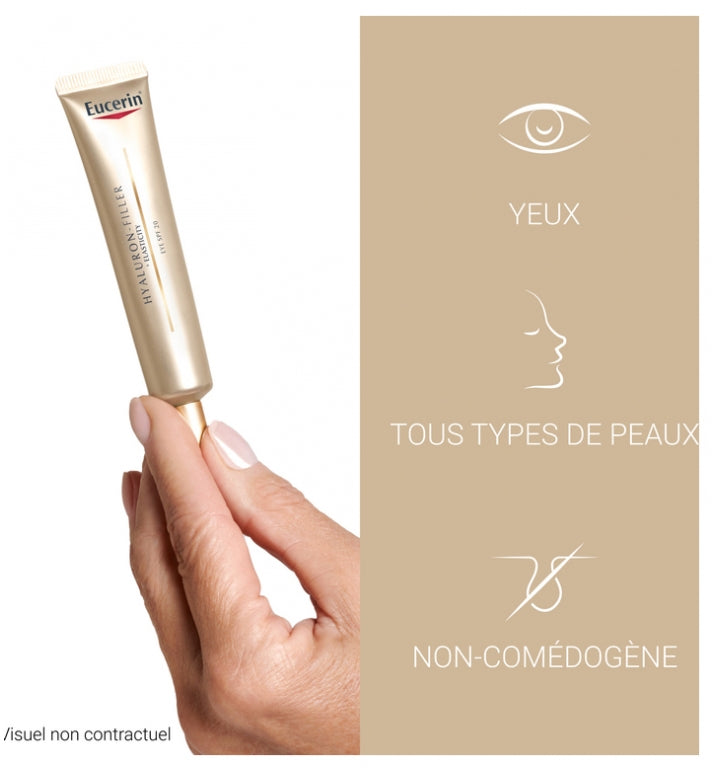 Eucerin Hyaluron-Filler + Elasticity Augenpflege Spf15 15ml