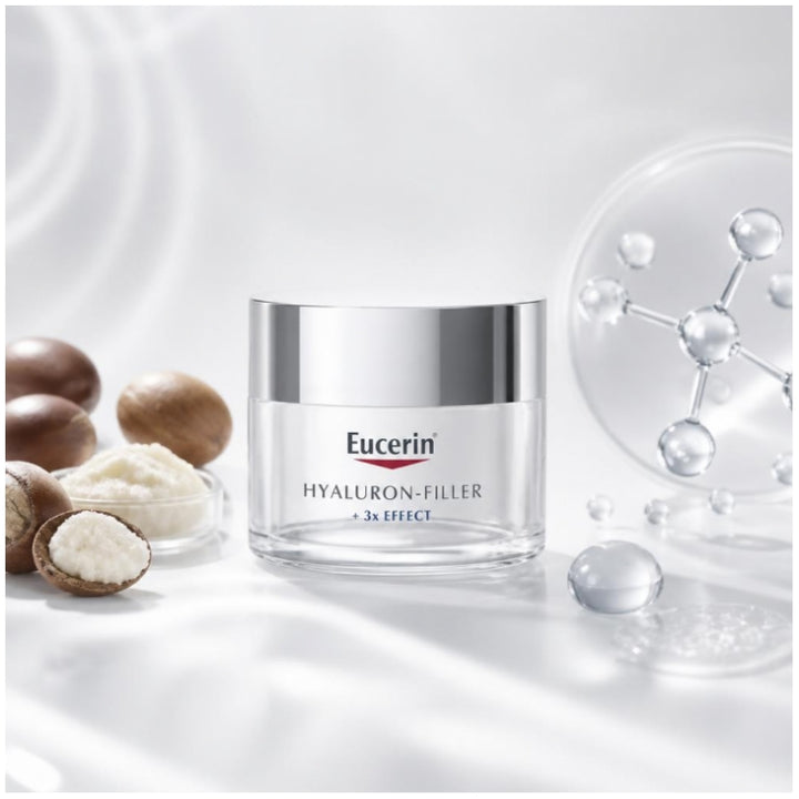 Eucerin Hyaluron-Filler 3x Effect كريم ليلي عبوة إعادة تعبئة 50ml
