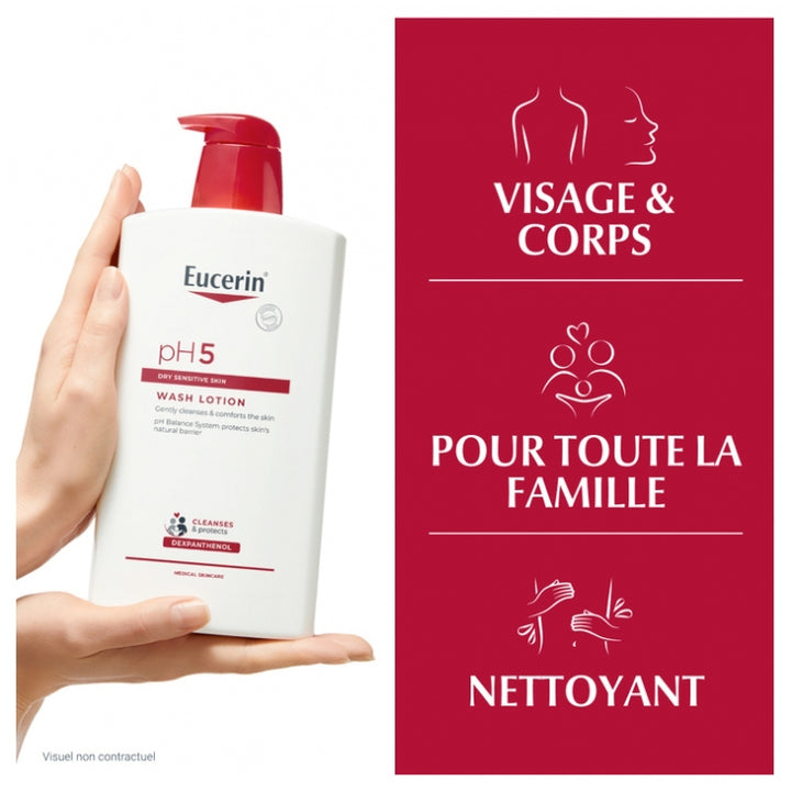 Eucerin Ph5 Wash lotion dry and sensitive skin 1L (33.81fl oz)