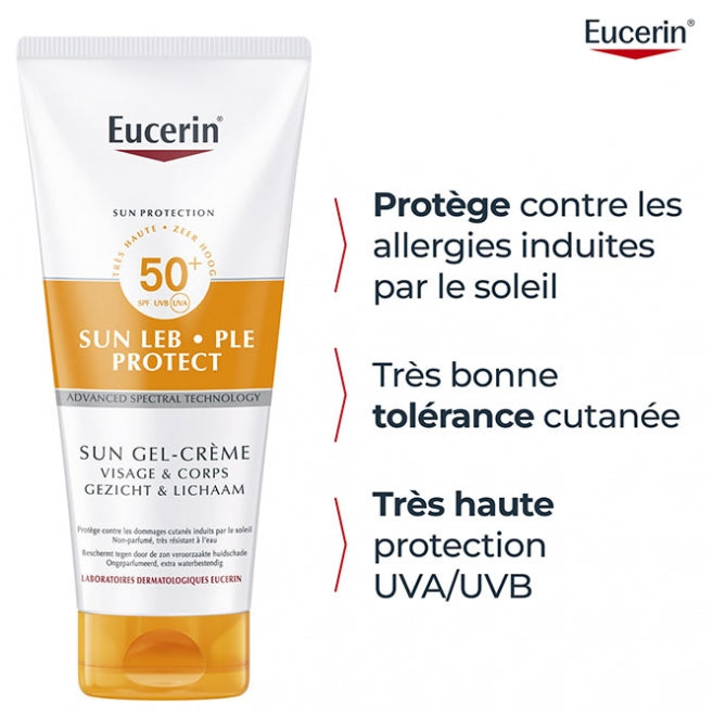 Eucerin Sun Leb Protect Gel-Cream SPF50+ 150ml (5.07floz)