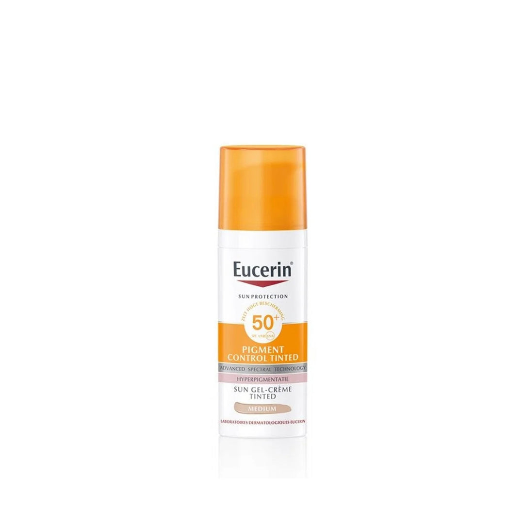 Eucerin Sun Pigment Control SPF50+ Gel-Crème Teinté Moyen - 50 ml (1,69 fl oz)