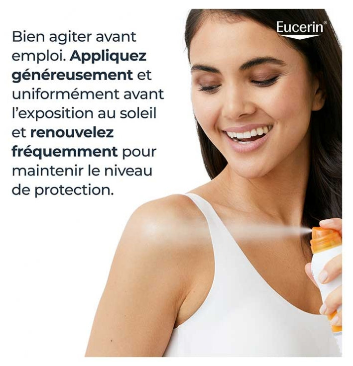 Eucerin Sun Protection Oil Control bruma transparente SPF50 para piel sensible 200ml