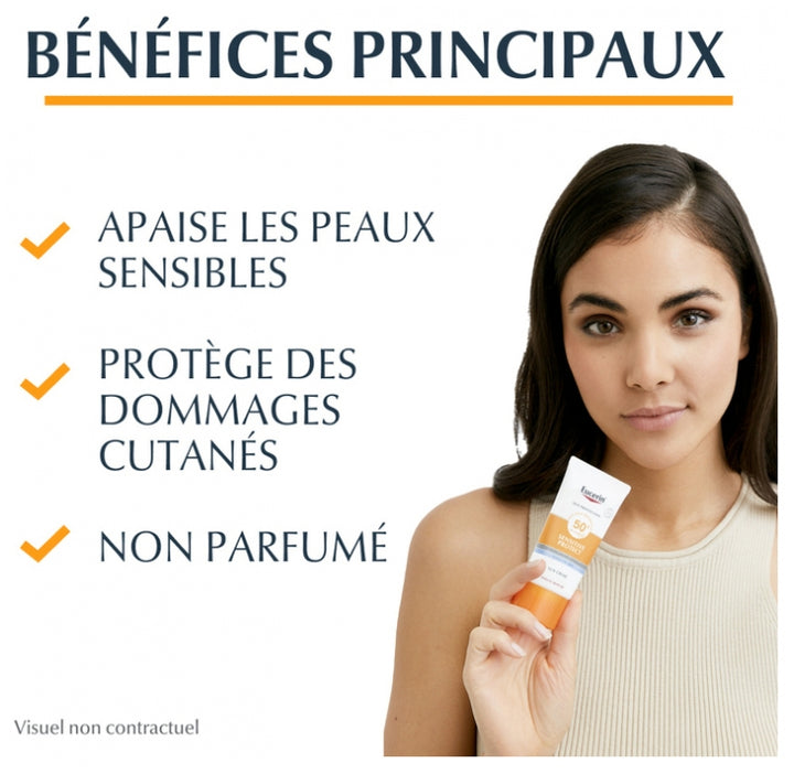 Eucerin Sun Sensitive Protect كريم، SPF50+، 50ml