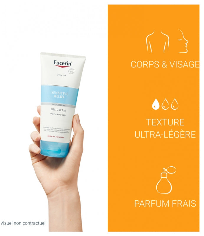 Eucerin Sun Sensitive Relief After Sun Gel-Cream Face & Body 200ml (6.76floz)