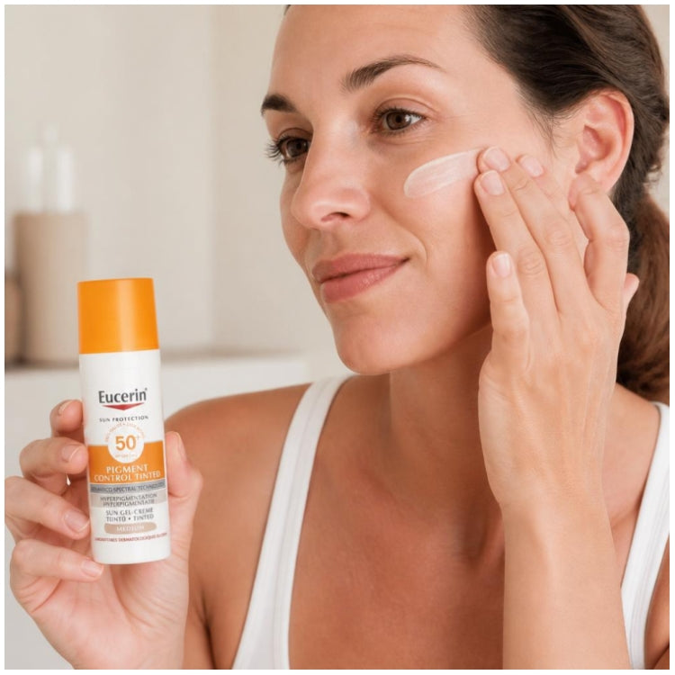 Eucerin Sun Pigment Control SPF50+ Gel-Crema con color Medium - 50ml