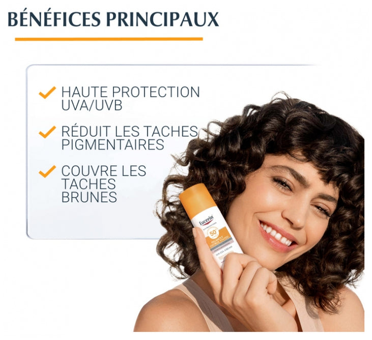 Eucerin Sun Pigment Control SPF50+ Gel-Crema con color Medium - 50ml