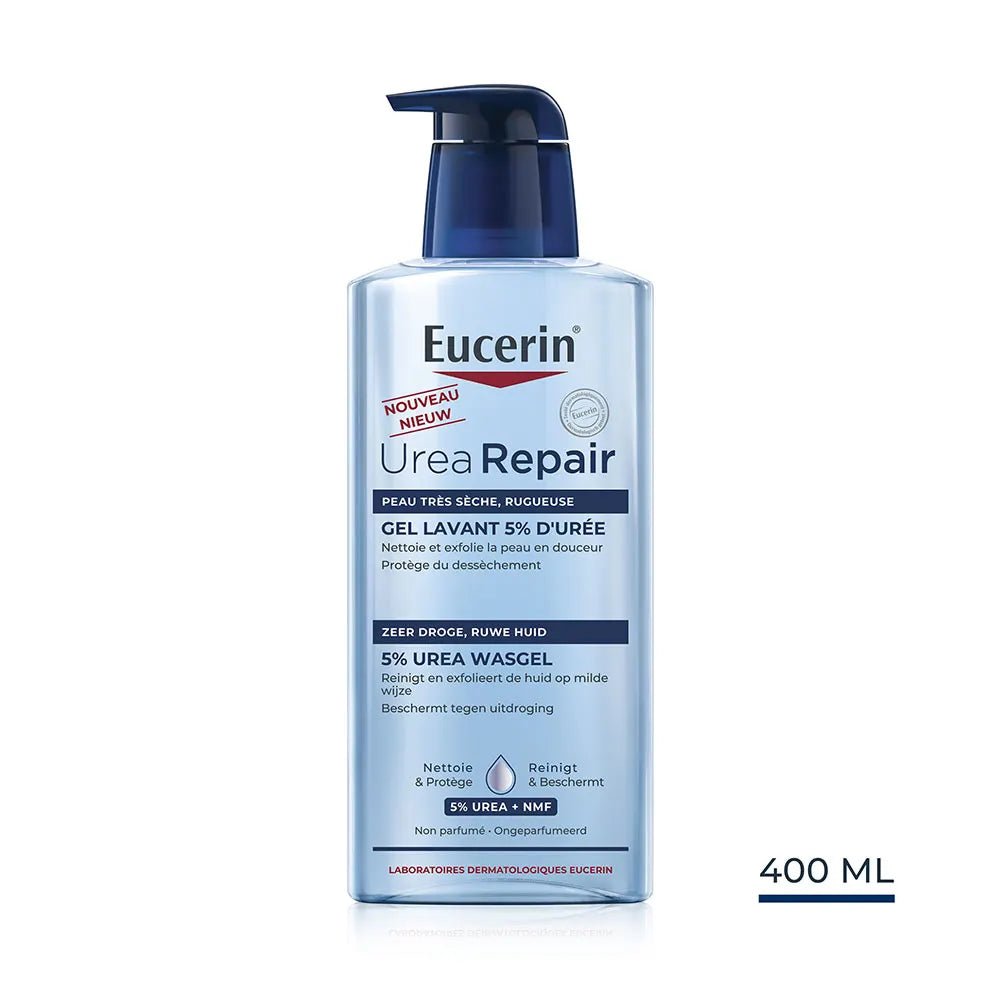 Eucerin UreaRepair Cleansing Gel 5% Urea 400ml (13,52fl oz) - FrenchBeautyHub