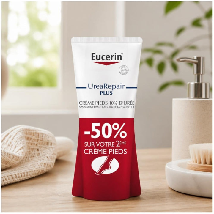 Eucerin UreaRepair Plus Urea 10% foot cream dry, rough skin 2 x 100ml (3.38fl oz)