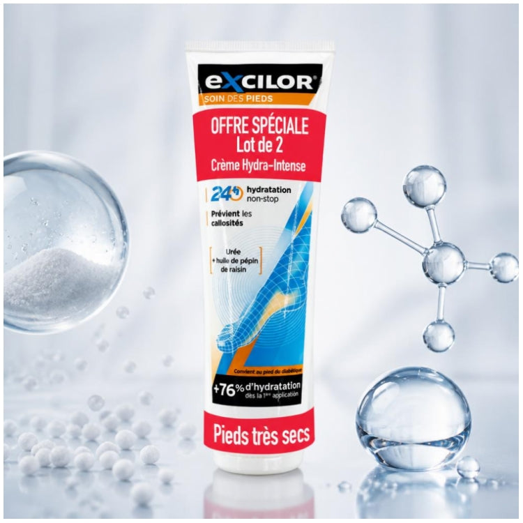 Excilor Cream For Very Dry Feet Pieds Secs 2x125ml (4.23fl oz)