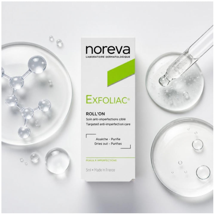 Noreva Exfoliac علاج رول أون مضاد للشوائب 5ml