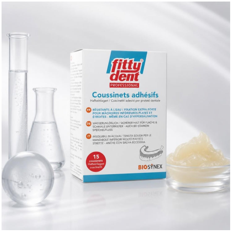 Fitty Dent Professional وسادات تثبيت لاصقة فائقة القوة 15 units
