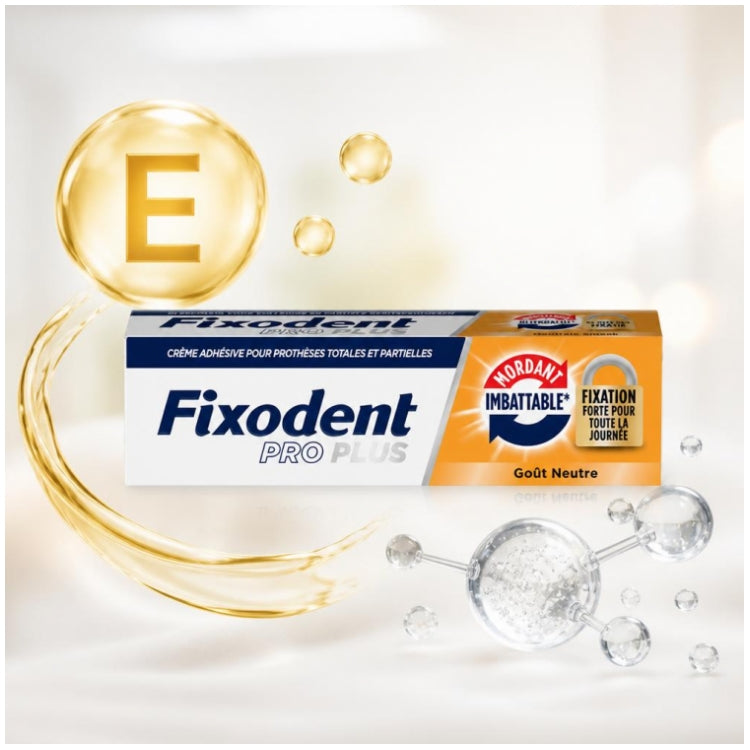 Fixodent Pro plus لاصق أطقم الأسنان بتثبيت لا يُضاهى 40g