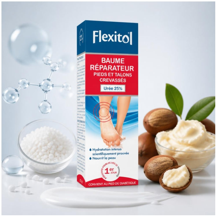 Flexitol Feet Repair Balm 25% Urea Cracked feet and heels 112g (3.95oz)
