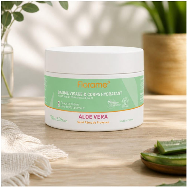 Florame Aloe Vera Hydrating Face & Body Balm 180ml (6.09fl oz)