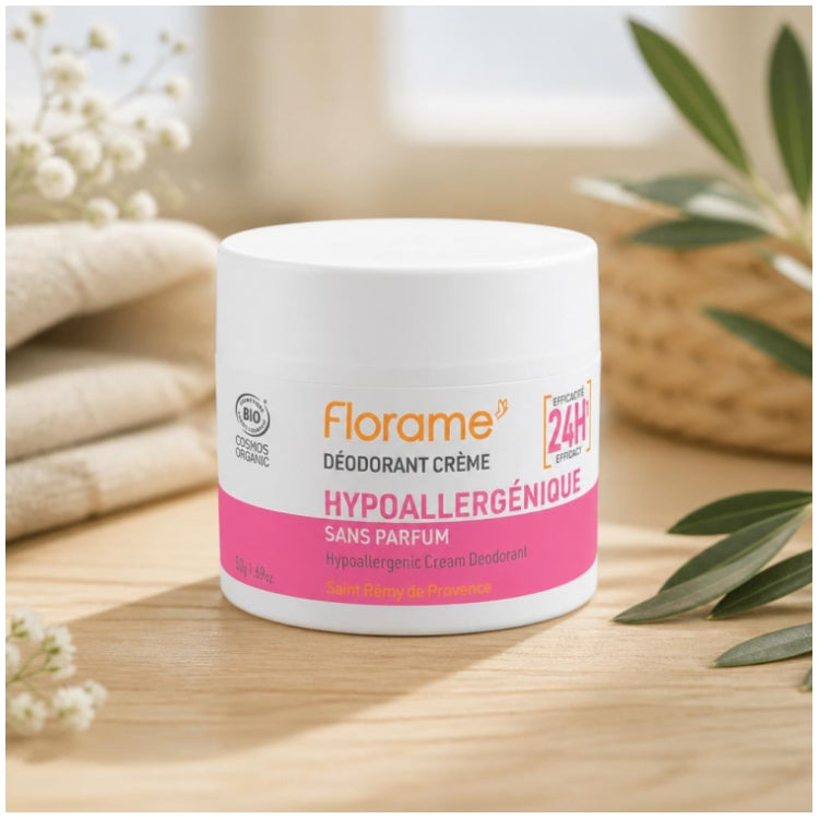 Florame Deodorant Cream Hypoallergenic Organic 50g (1.76 oz)