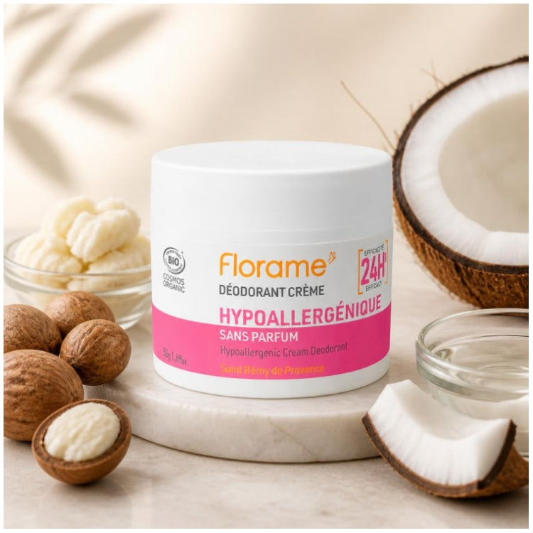 Florame Deodorant Cream Hypoallergenic Organic 50g (1.76 oz)