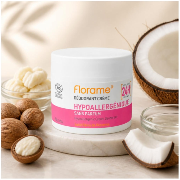 Florame Deodorant Cream Hypoallergenic Organic 50g (1.76 oz)