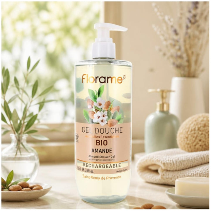 Florame Bio-Mandel-Duschgel Nachfüllpackung 750 ml