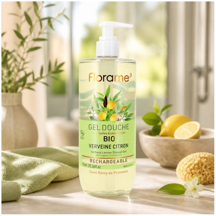 Florame Lemon verbena biologische navulbare douchegel 750 ml