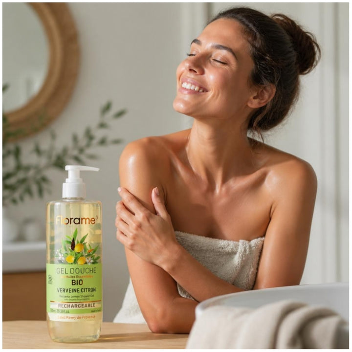 Florame Lemon verbena biologische navulbare douchegel 750 ml