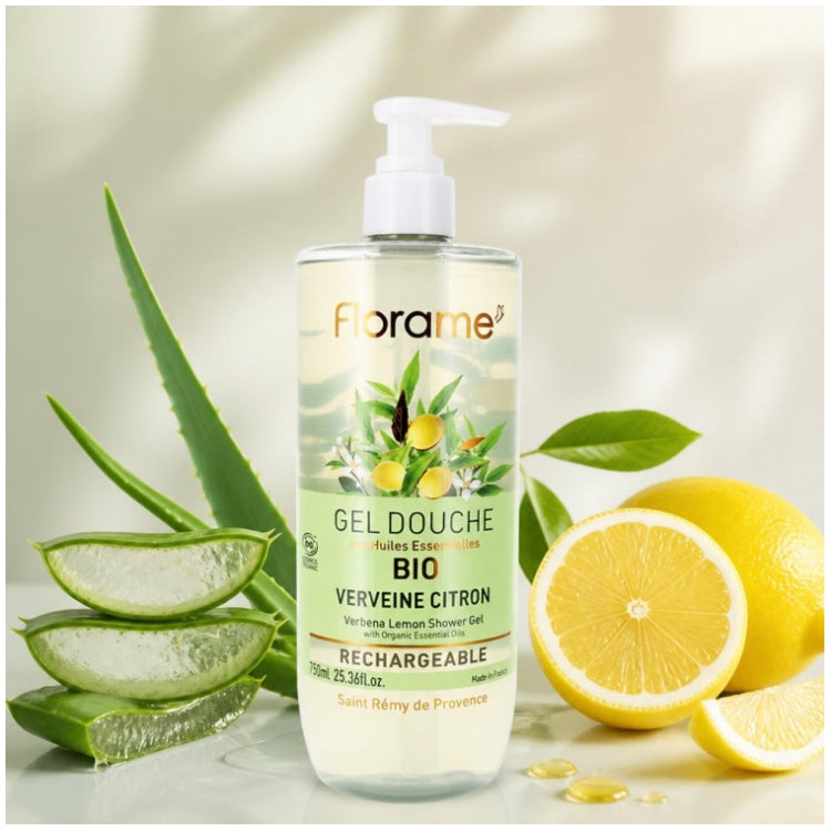 Florame Lemon verbena biologische navulbare douchegel 750 ml