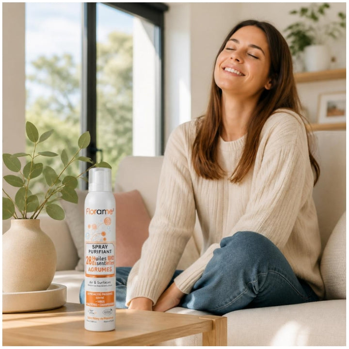 Florame Organic Purifying Spray With Citrus Fruit Air Et Surfaces 180ml (6.09fl oz)
