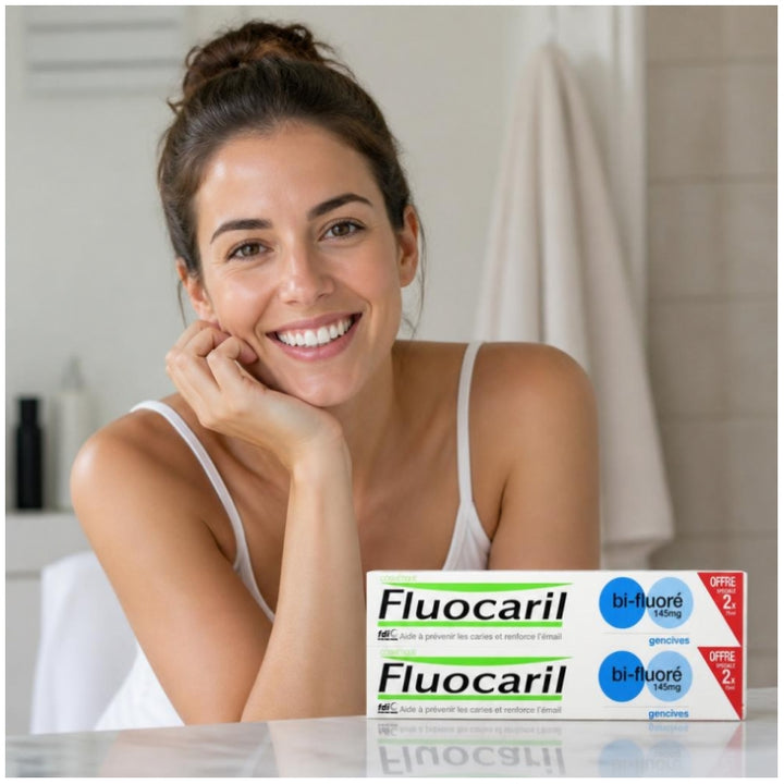 Fluocaril Pasta dentífrica de menta 75ml x2