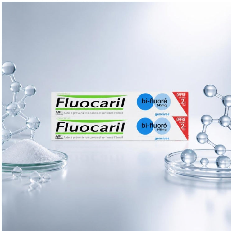Fluocaril Pasta dentífrica de menta 75ml x2