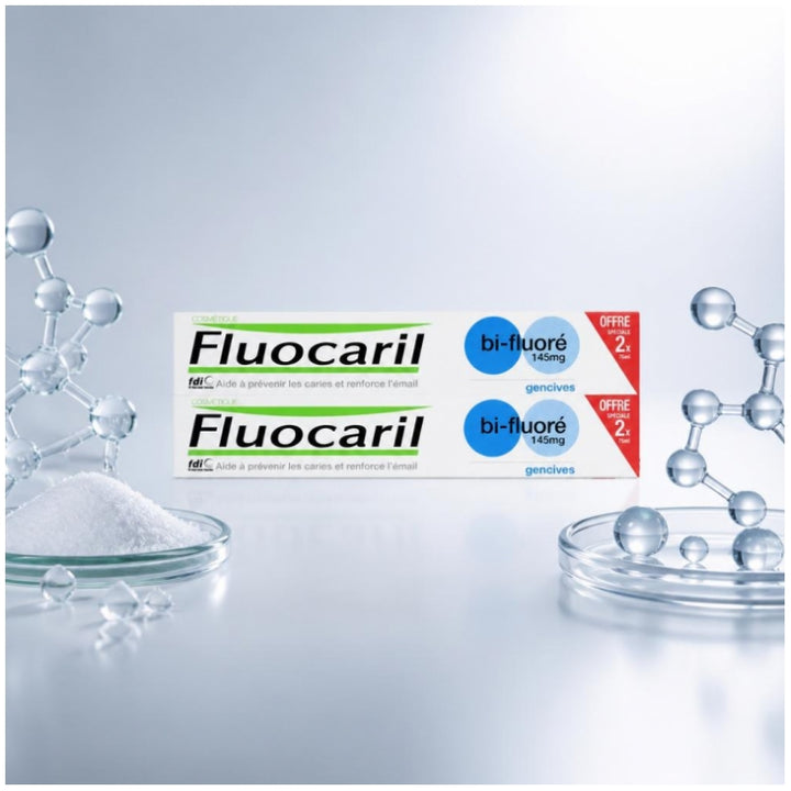 Fluocaril Pasta dentífrica de menta 75ml x2