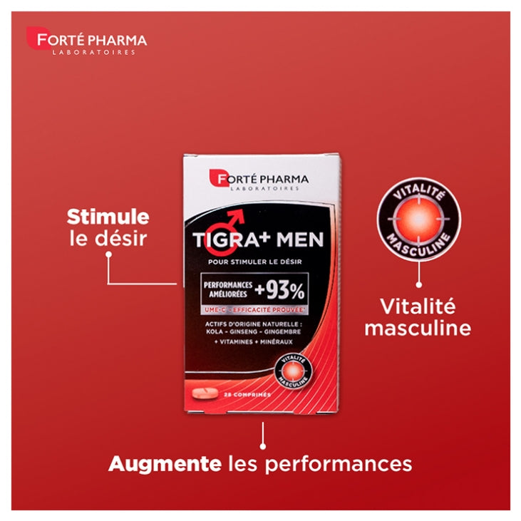 Forté Pharma Tigra+ Men men's vitality 28 tablets