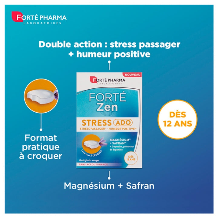 Forté Pharma Forté Zen Teenage stress 20 tablets 300g (10.58 oz)