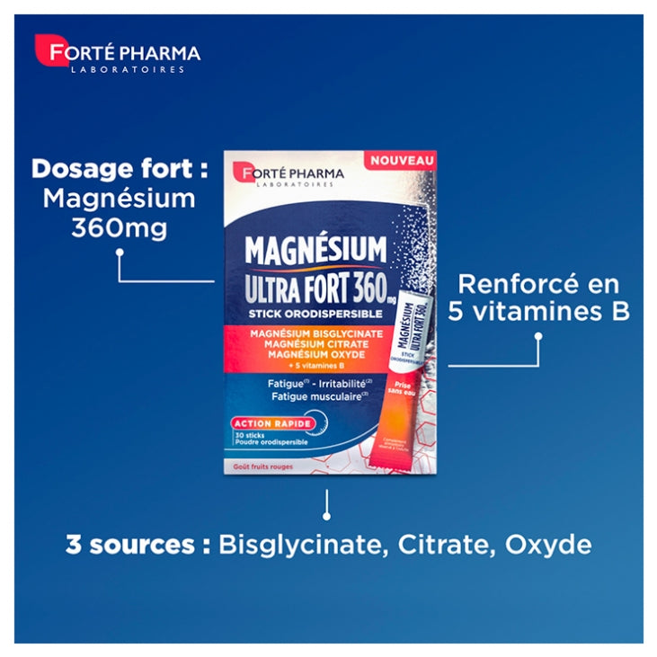 Forté Pharma Magnesium Ultra Fort 360 30 sachês 300g