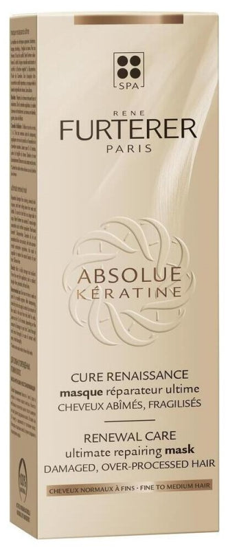 René Furterer Absolue Keratine Mascarilla de reparación intensiva para cabello normal a fino 100ml