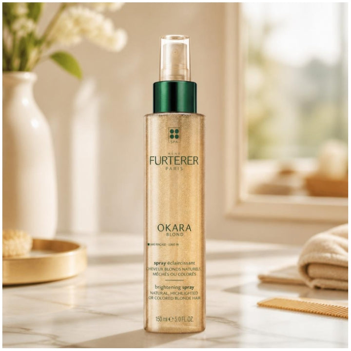 René Furterer Okara بخاخ تفتيح بدون شطف للشعر الأشقر الطبيعي أو المصبوغ 150ml