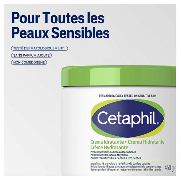 Cetaphil Body Hydraterende crème voor de droge en gevoelige huid 450g