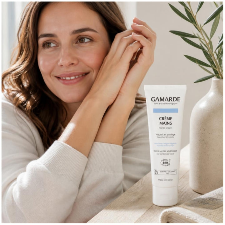 Gamarde Hands Cream 40ml (1.35 fl oz) for Dry and Delicate Skin