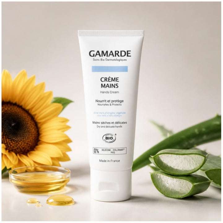 Gamarde Hands Cream 40ml (1.35 fl oz) for Dry and Delicate Skin