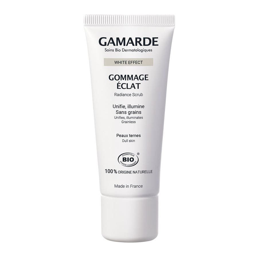 Gamarde White Effect Radiance Scrub 40g (1.41 oz) - Certified Organic Care Product - FrenchBeautyHub
