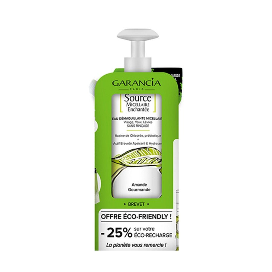 Garancia Enchanted Source Micellaire 400ml + 400ml Almond Refill Pack 800ml - FrenchBeautyHub