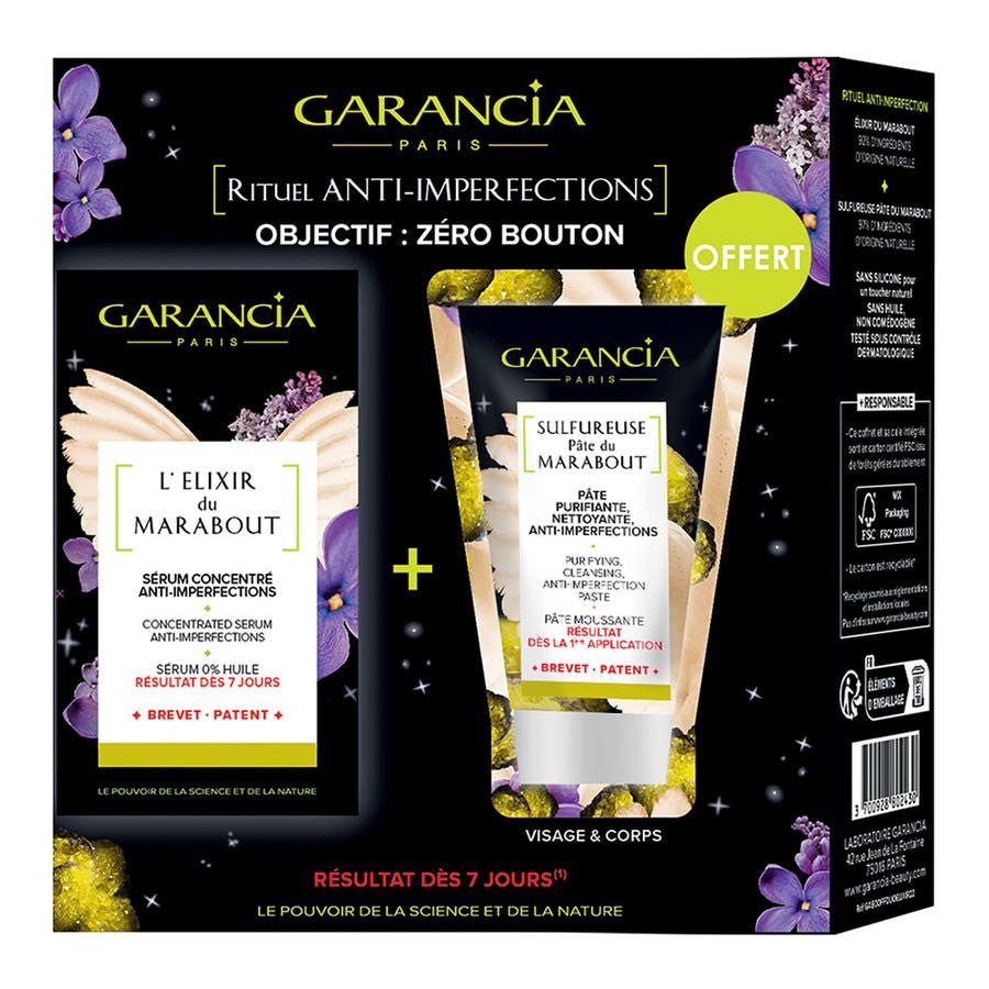 Garancia Marabout Anti - Blemish Ritual with Sulfurous Paste and Marabout's Elixir - FrenchBeautyHub