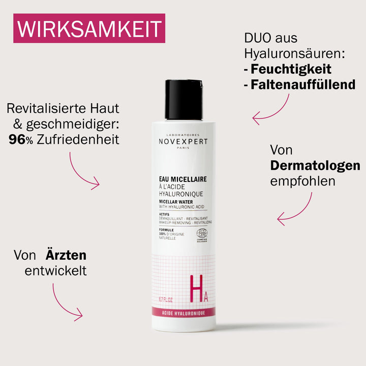Novexpert Hyaluronic Acid Micellar Water 200ml (6.76fl oz)