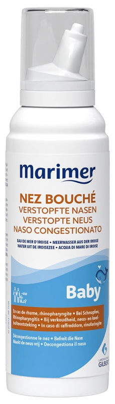 Marimer Baby Spray bébé contre la rhinopharyngite et le rhume, nez bouché 100ml