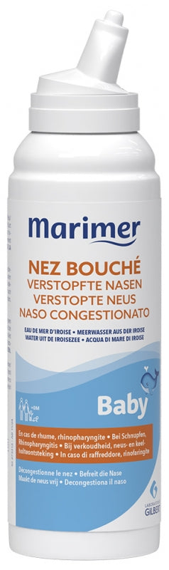 Marimer Baby Spray bébé contre la rhinopharyngite et le rhume, nez bouché 100ml