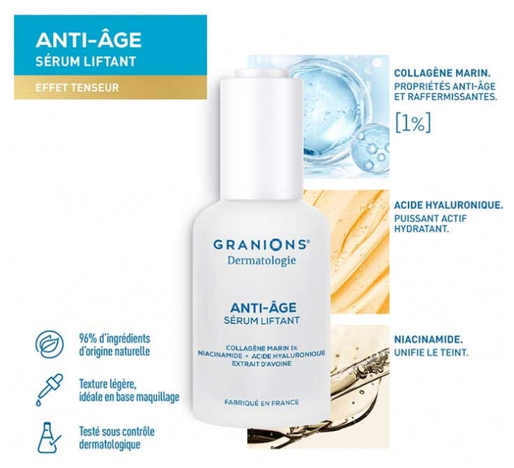 Granions Dermatology Lifting anti-ageing serum 30 ml (1.01fl oz)