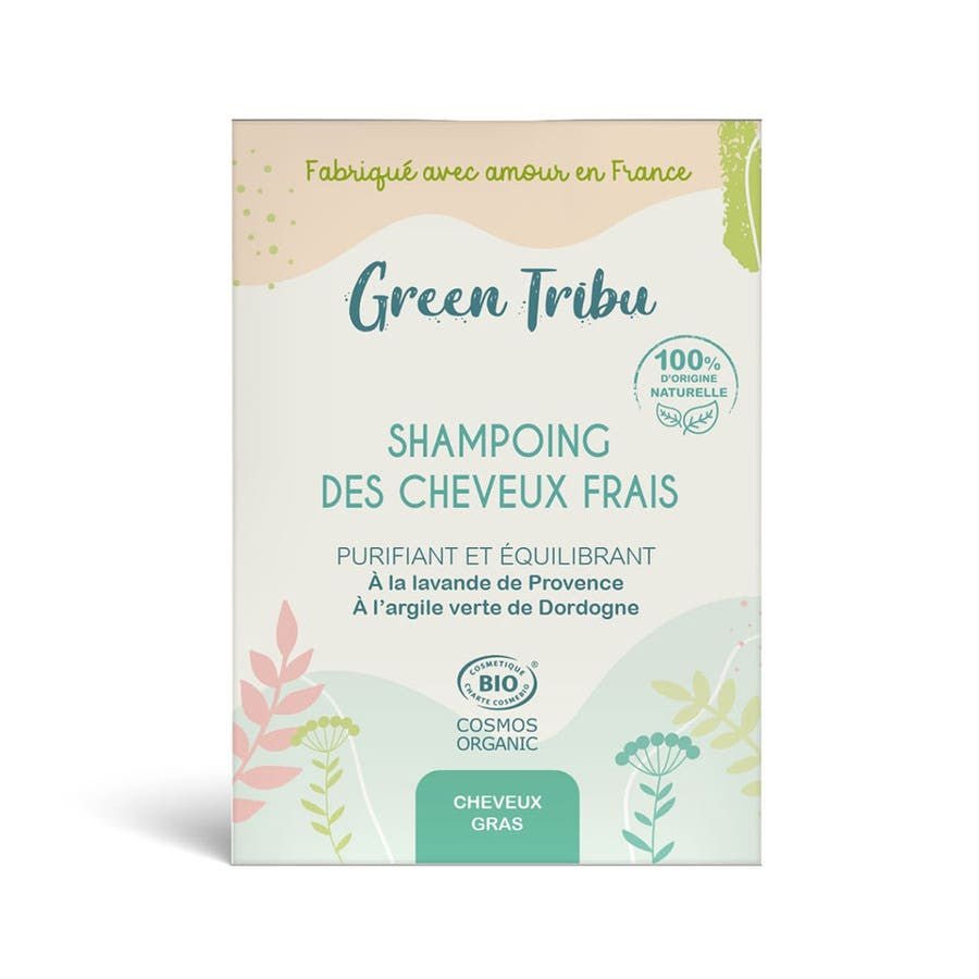 Green Tribu Fresh hair shampoo solidea 85g (2.99 oz) - FrenchBeautyHub
