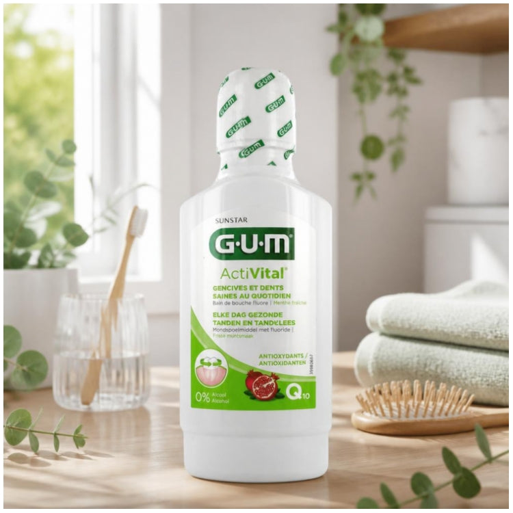 Gum ActiVital Activital Mouthwash Alcohol Free 300ml (10.14fl oz)