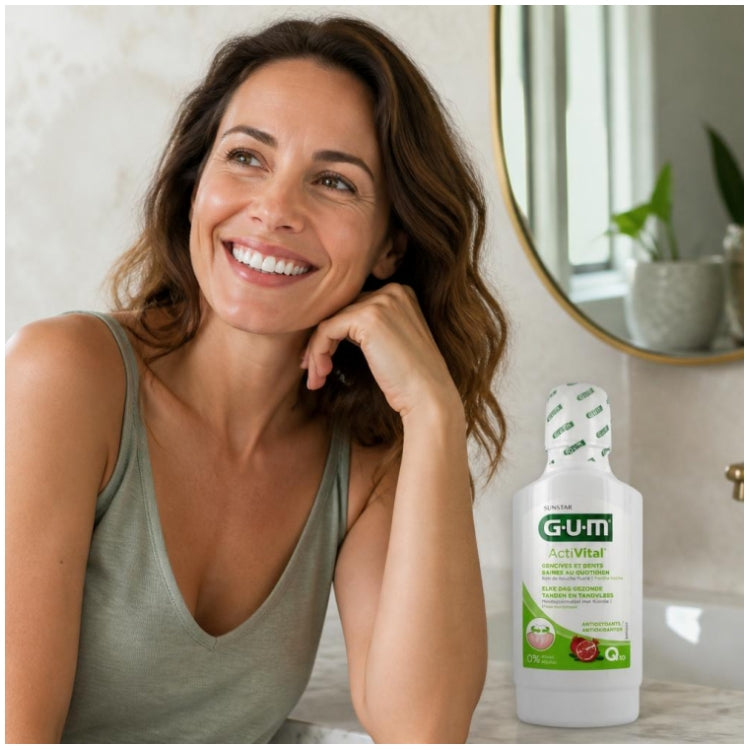 Gum ActiVital Activital Mouthwash Alcohol Free 300ml (10.14fl oz)