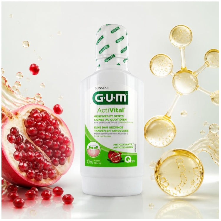 Gum ActiVital Activital Mouthwash Alcohol Free 300ml (10.14fl oz)