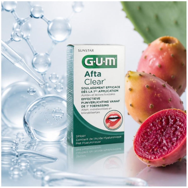 Gum AftaClear Spray Mouth ulcers and oral lesions 15ml (0.51fl oz)